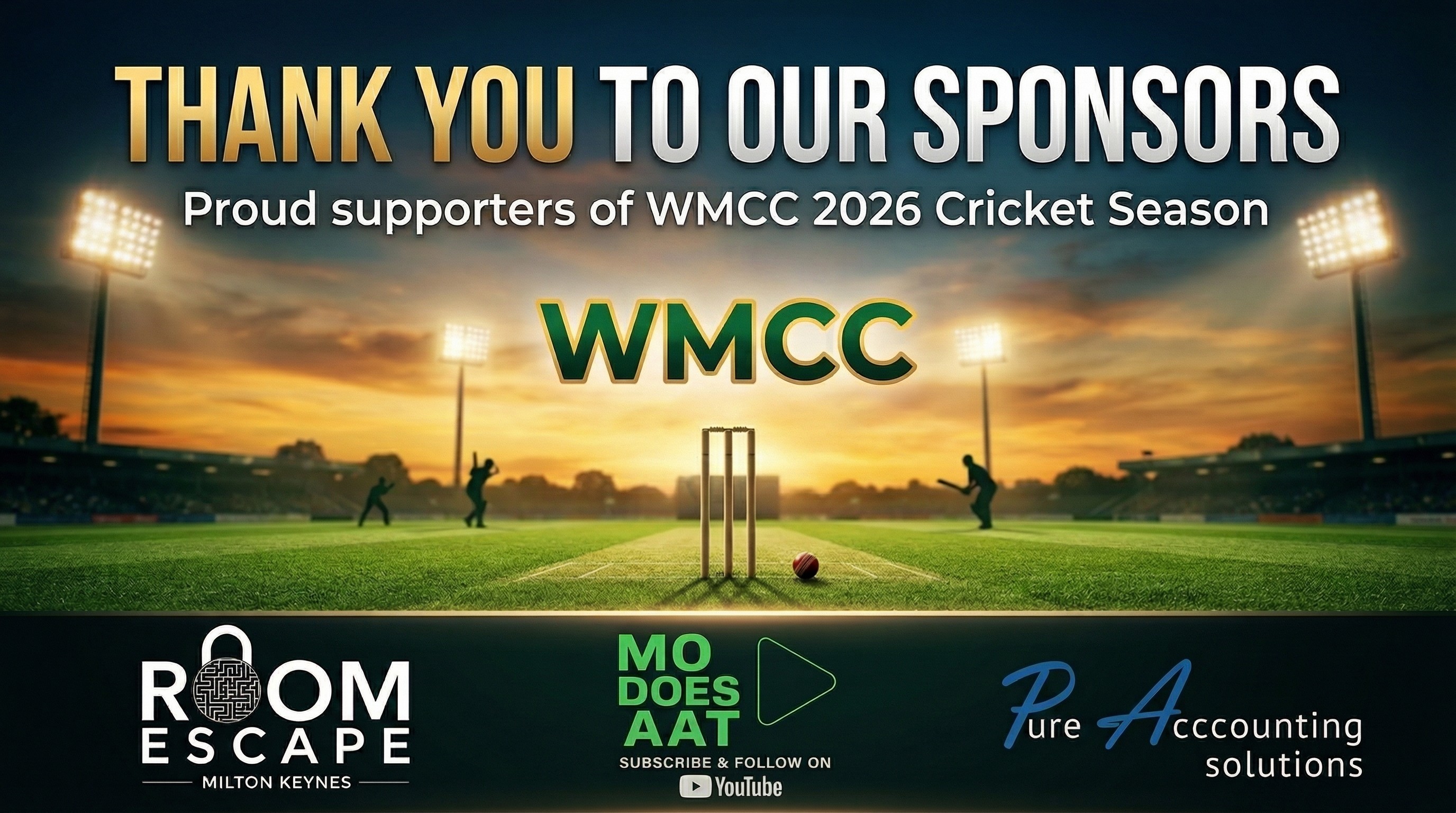 WMCC 2026 Season Sponsors